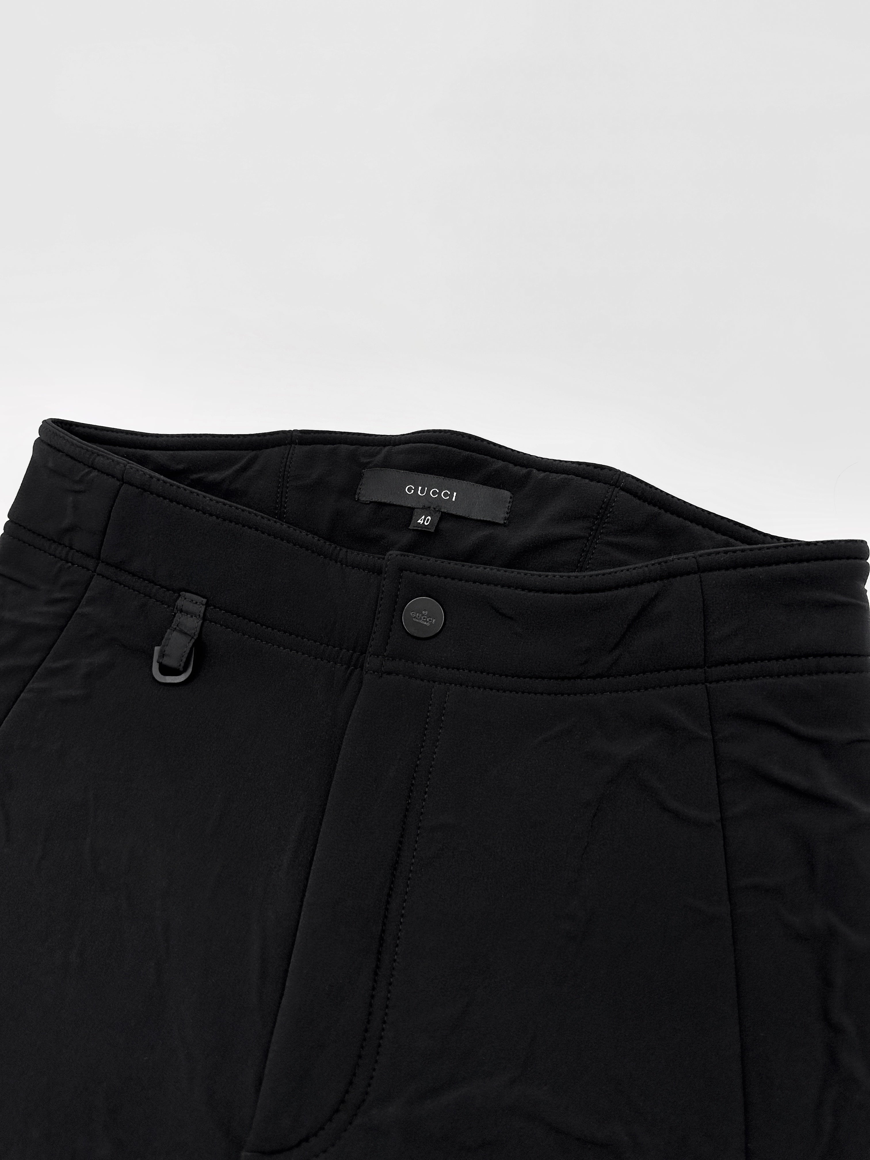Gucci Fall 1999 Tom Ford Black Padded Ski Pants 40 - 10
