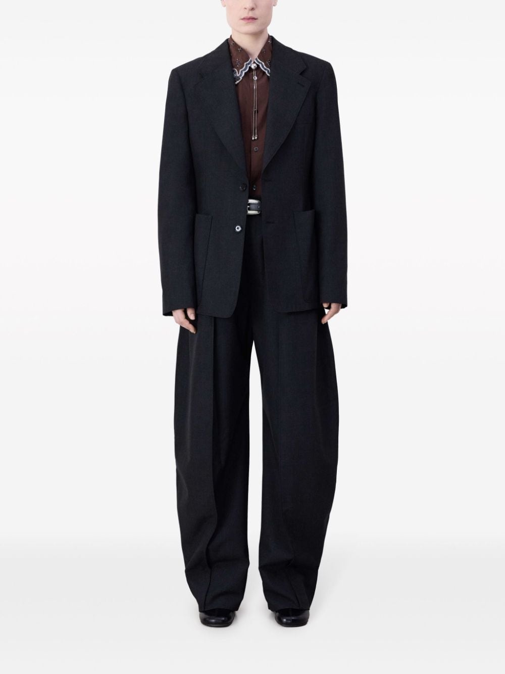 single-breasted tailored blazer - 2