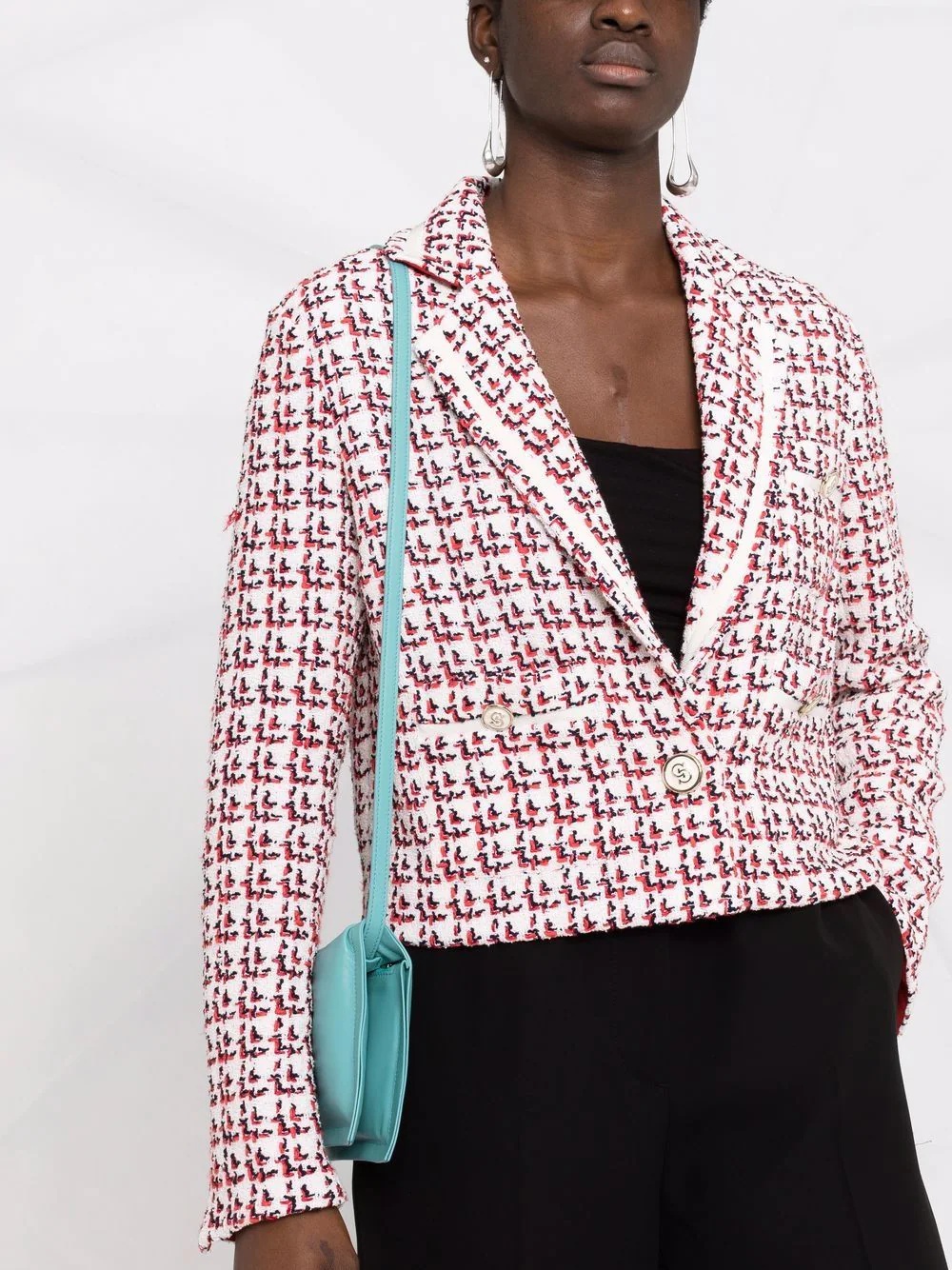 patterned boxy jacket - 5