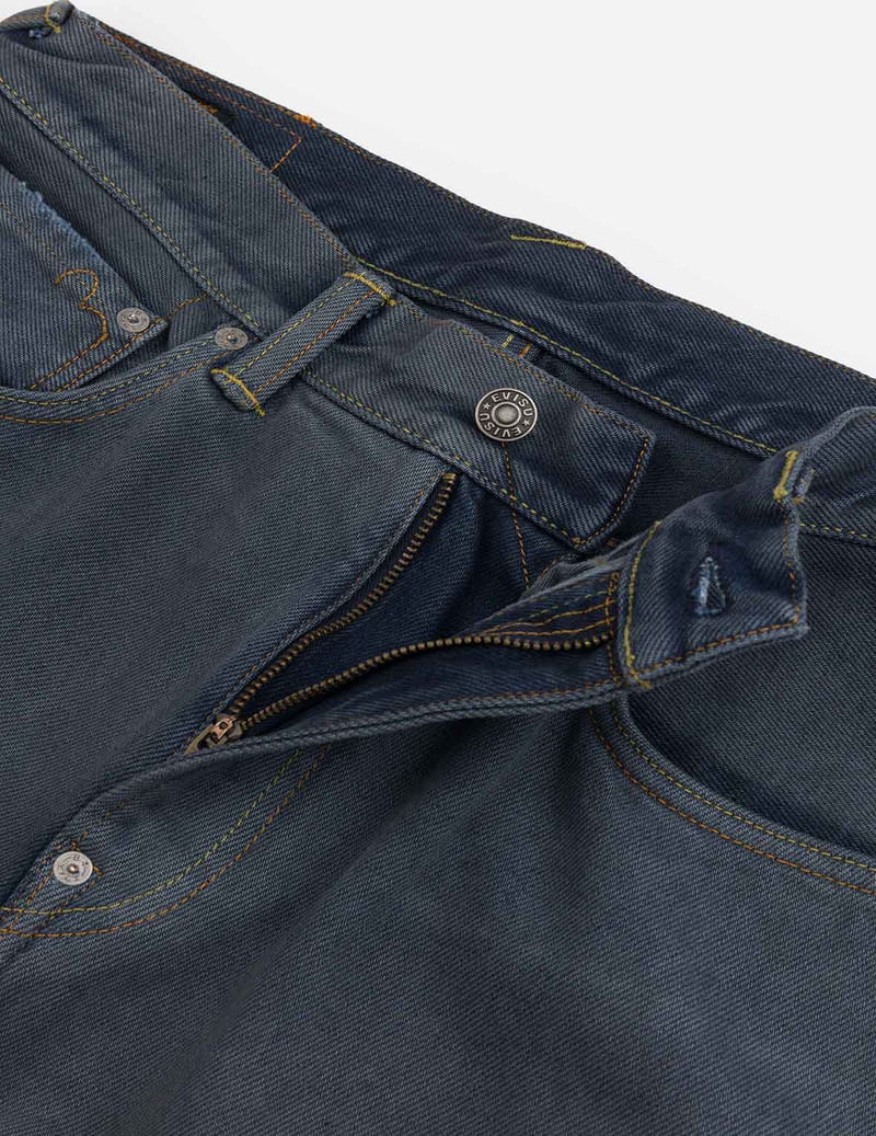 Skull Seagull Print Pockets Fashion Fit Denim Jeans 7