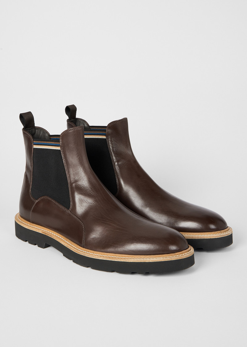 Paul Smith Dark Brown 'Argo' Boots outlook