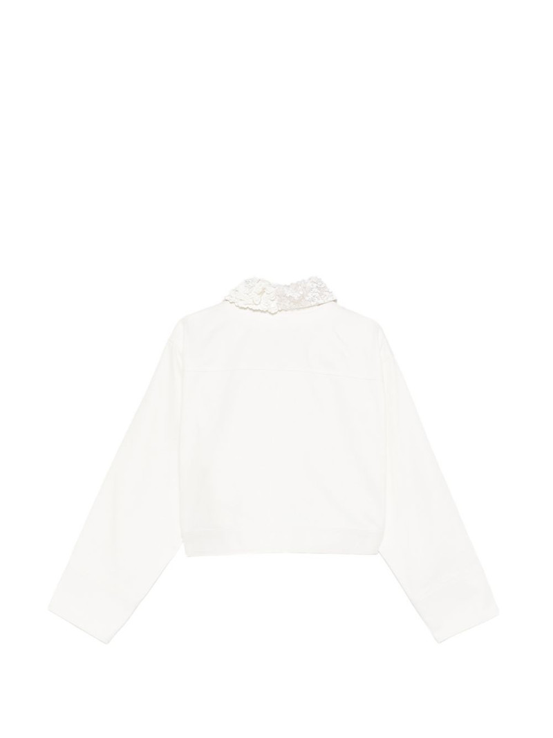 Plan C sequin-detail pocket jacket outlook