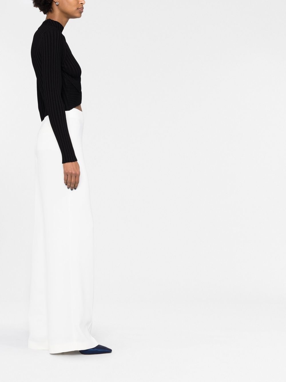 cut-out knitted jumper - 4