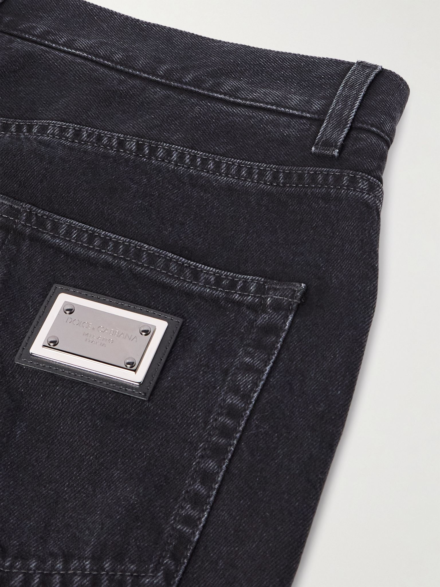 Straight-Leg Jeans Black - 5