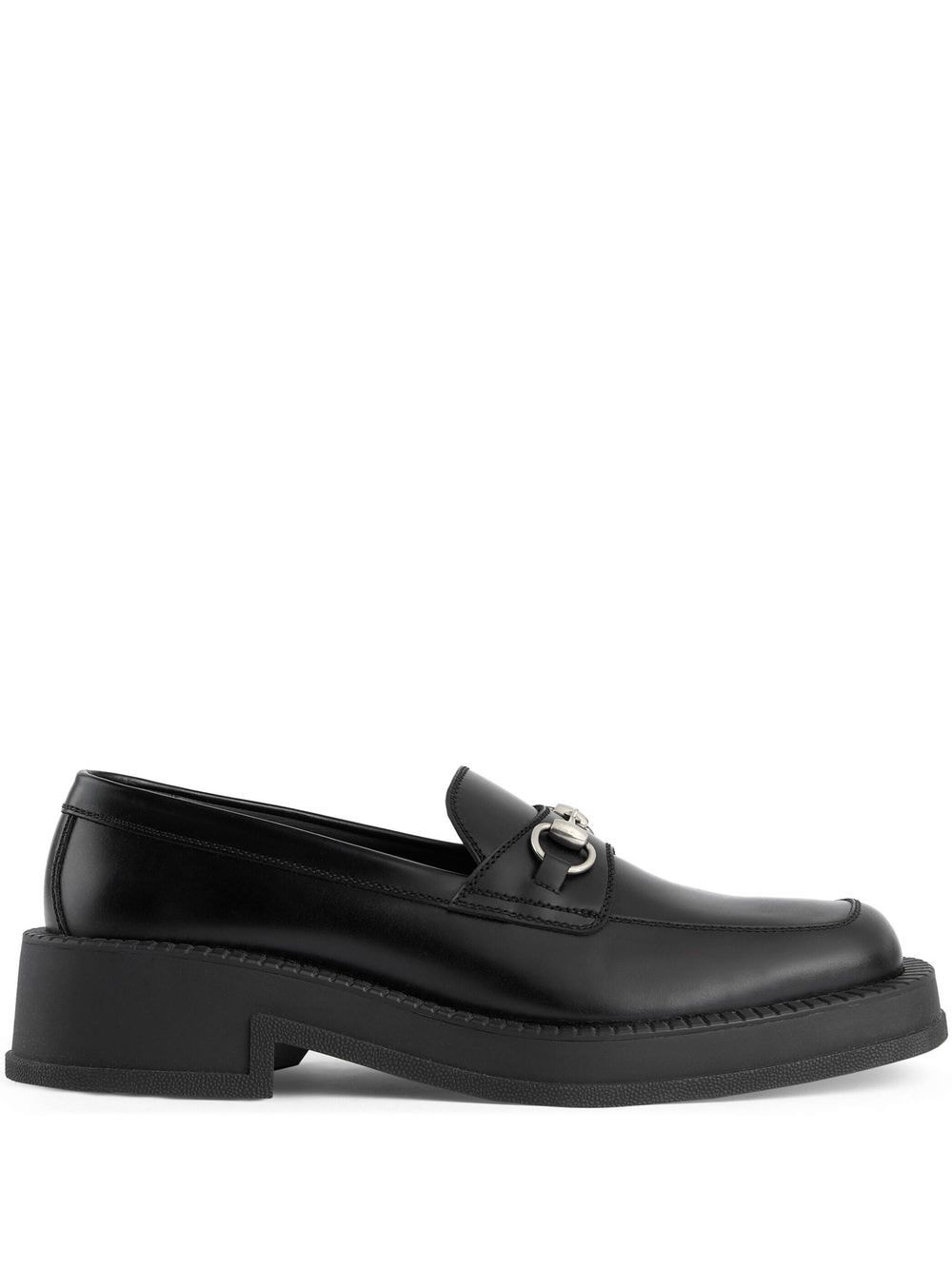 Horsebit square-toe loafers - 1