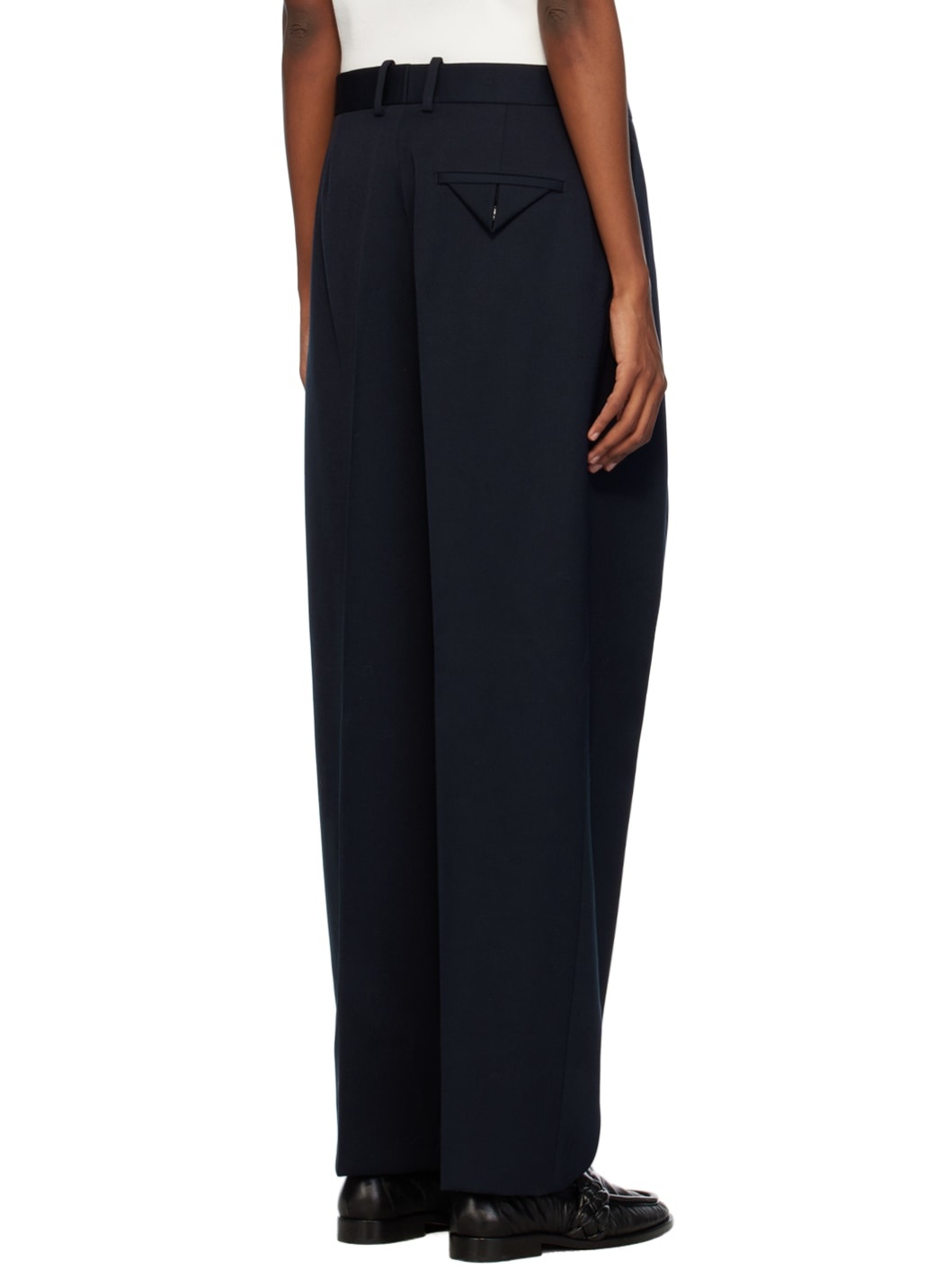 Navy Sartorial Trousers - 3