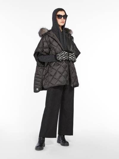 Max Mara TREMAN Water-repellent canvas cape outlook