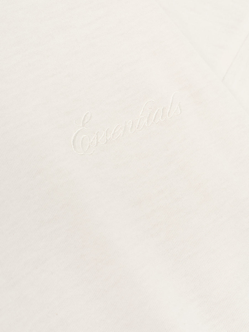 ESSENTIALS Womens Embroidered Classic Fit Hooded Long Sleeve outlook