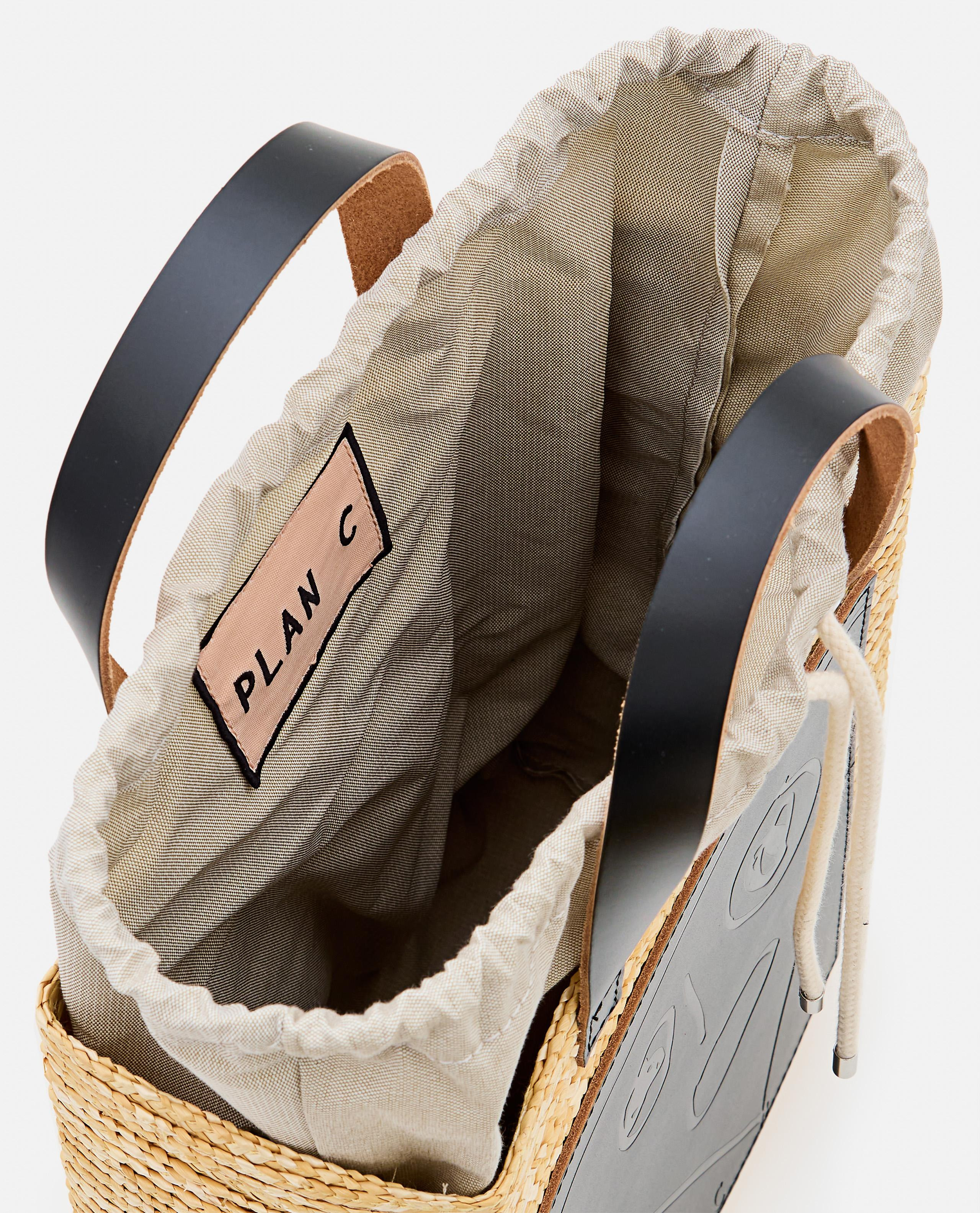 MEDIUM STRAW SHOPPING BAG - 4