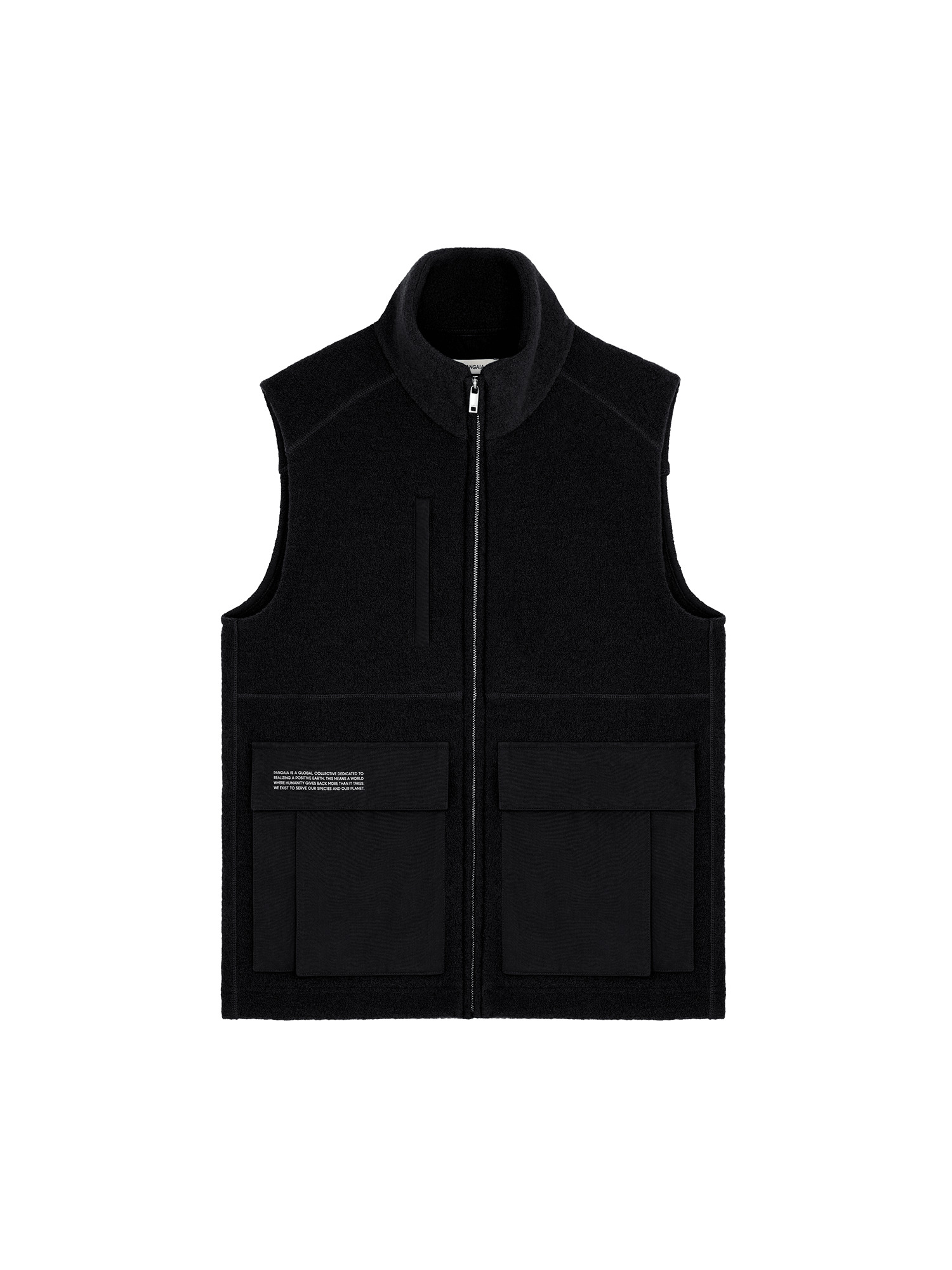 Men's DNA Utility Wool Gilet - Black - 2
