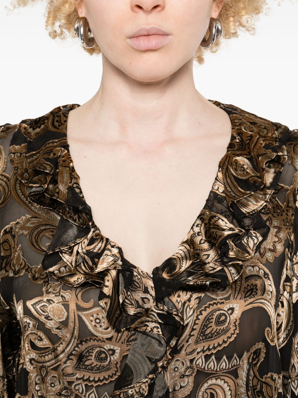 paisley-print shirt - 5