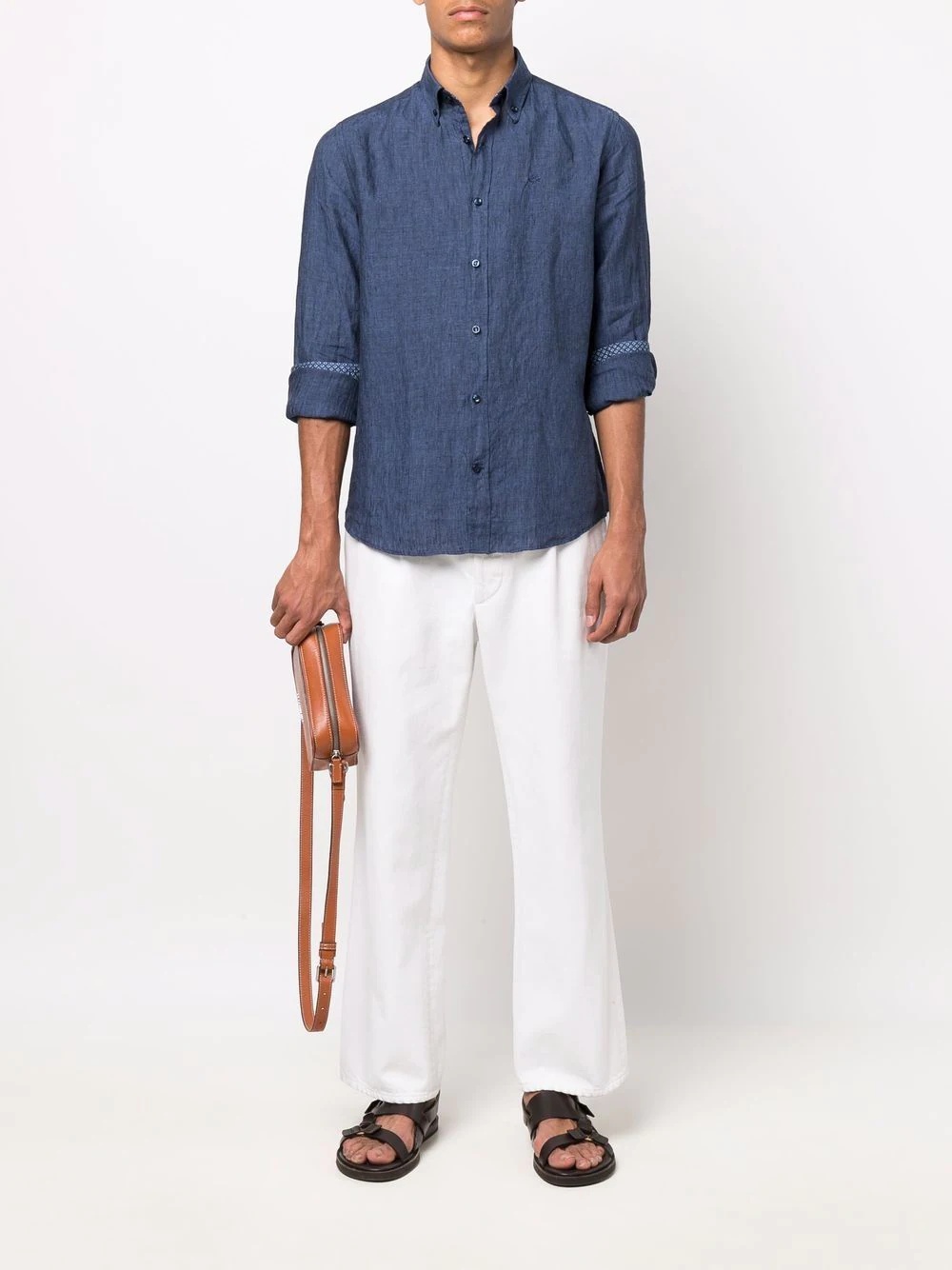 button-up linen shirt - 2