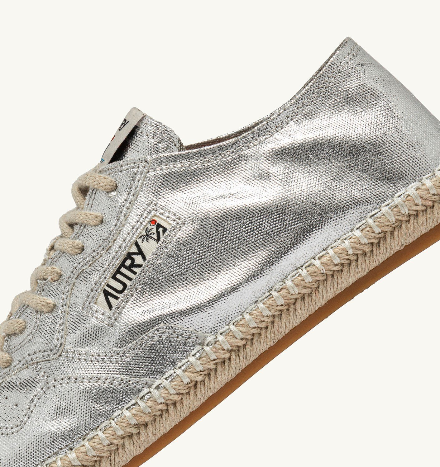 SANDY ESPADRILLES IN SILVER CANVAS - 6