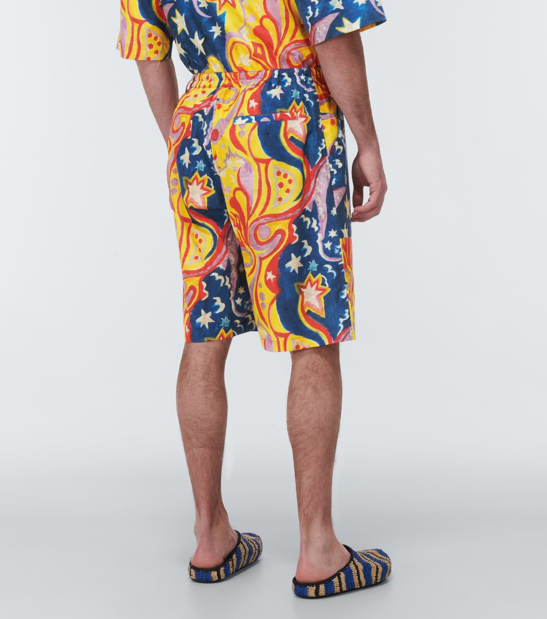x No Vacancy Inn printed cotton shorts - 4