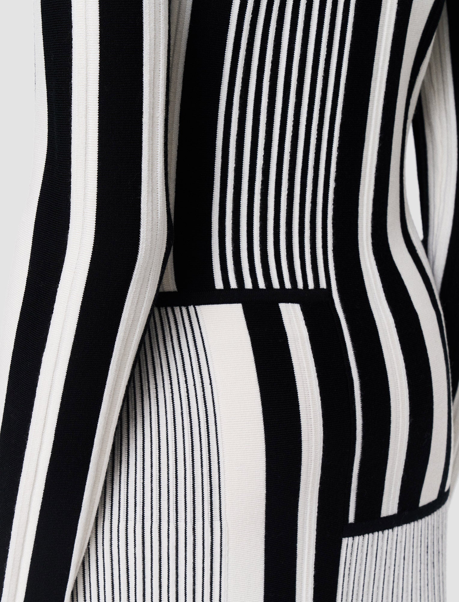 Stripes and Pleats Dress - 5