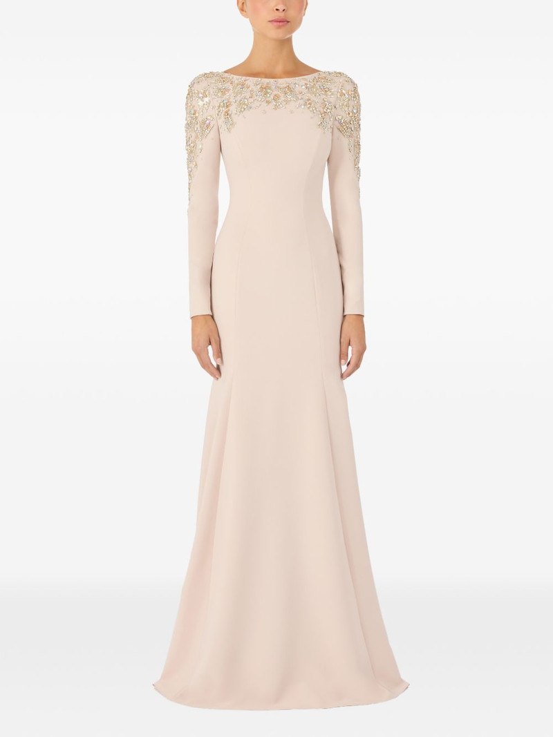 JENNY PACKHAM Kelly embellished long-sleeve maxi dress outlook