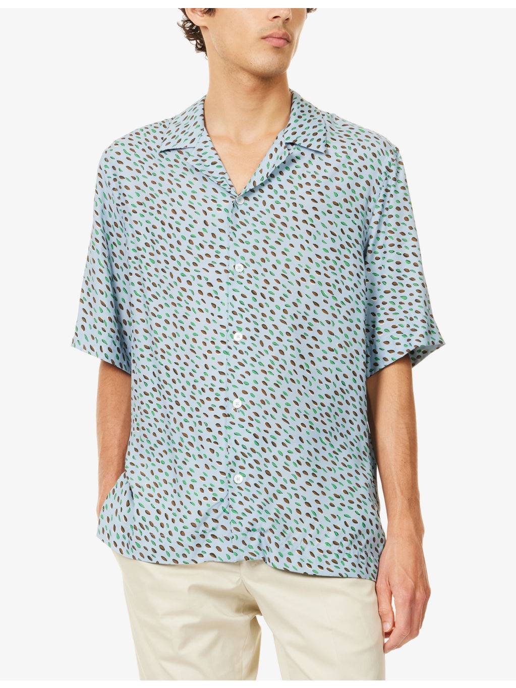 Graphic-Print Regular-Fit Woven Shirt - 3