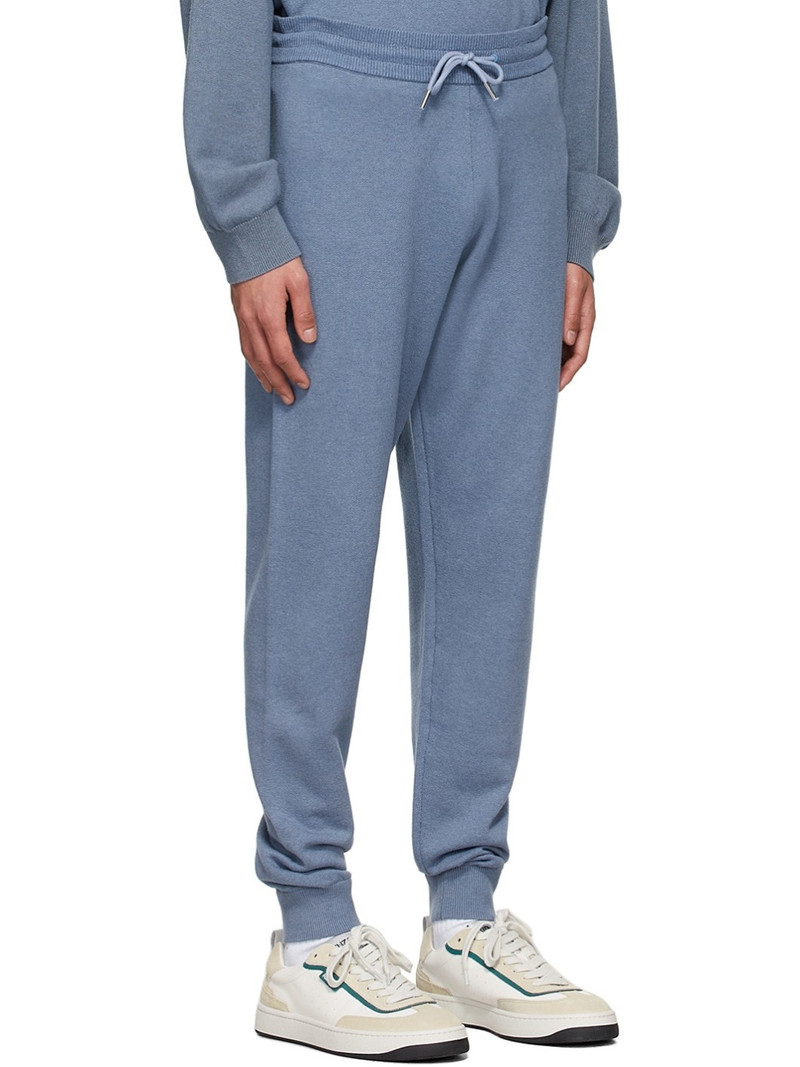 Blue Wool Lounge Pants 2