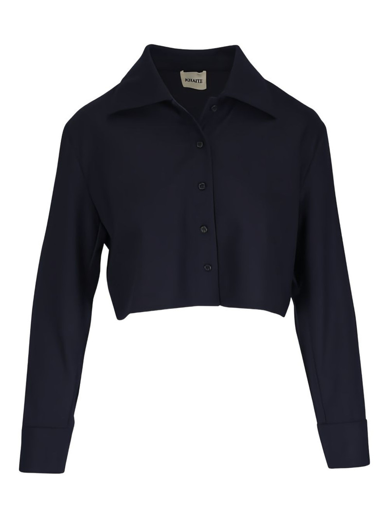 collared cropped blouse 1