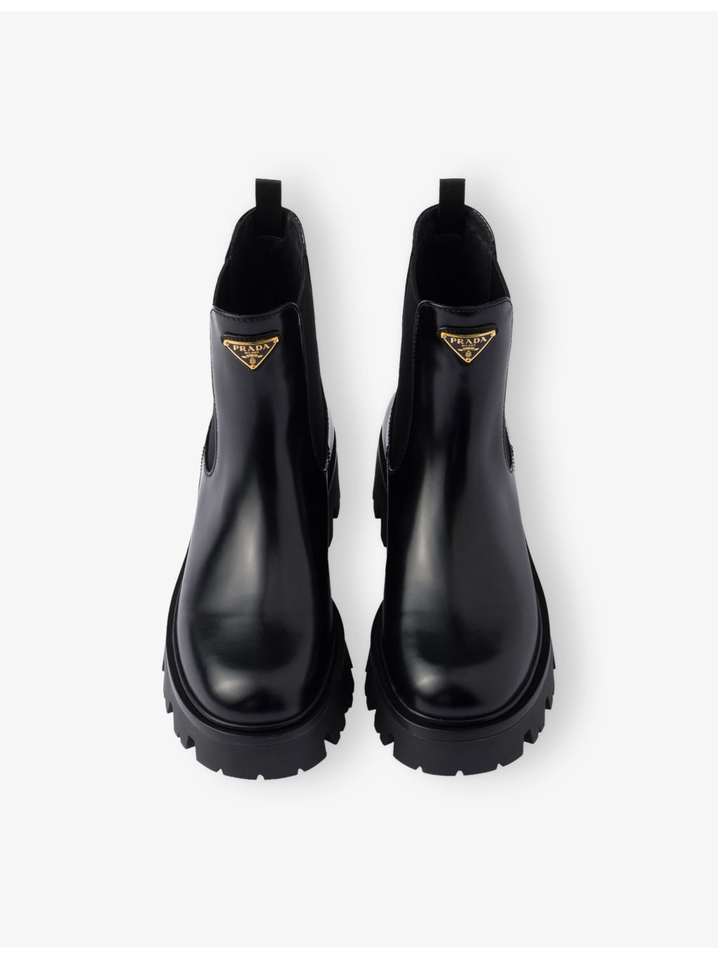 Brand-Plaque Leather Ankle Boots - 2