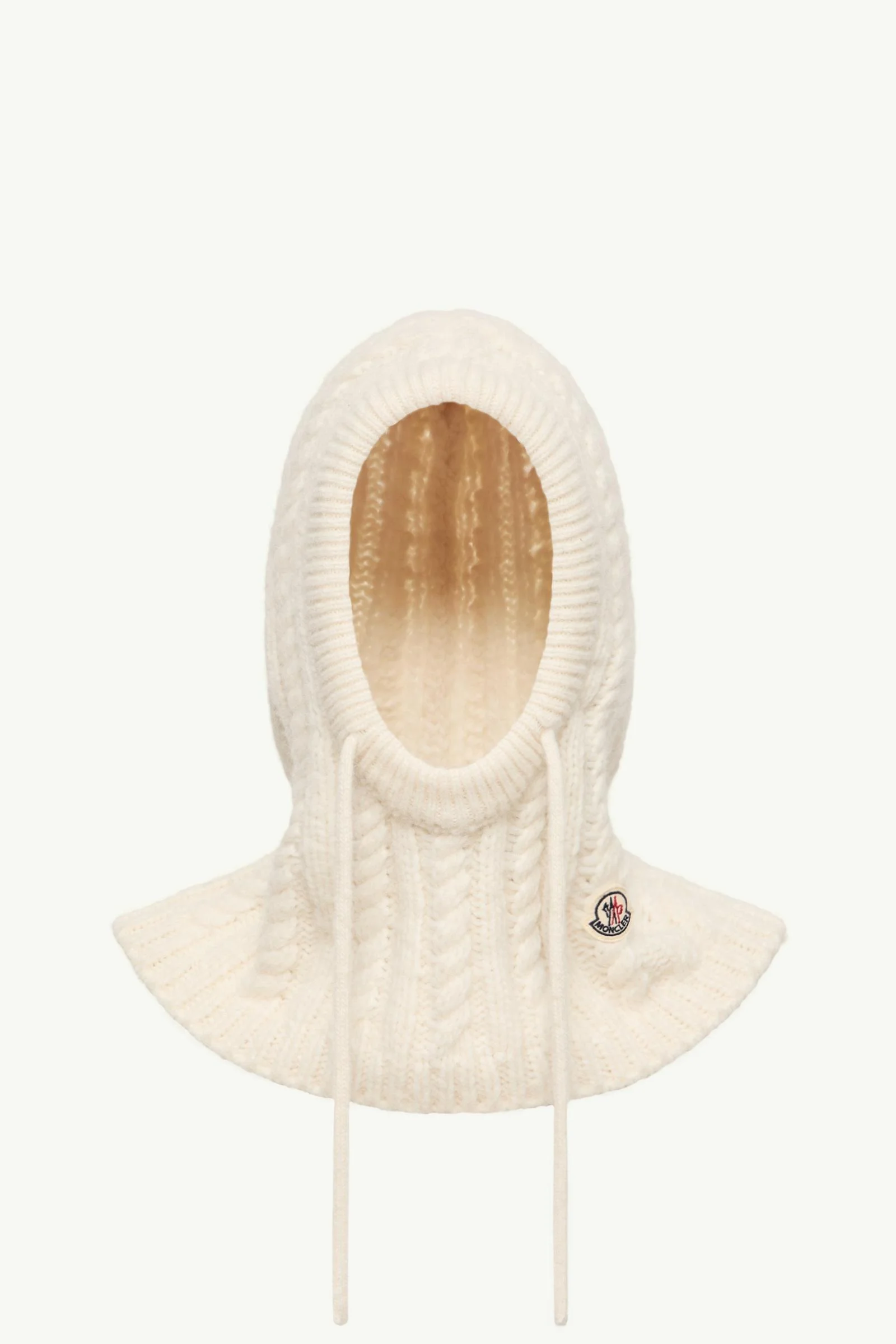 Cable Knit Alpaca Blend Balaclava - 1