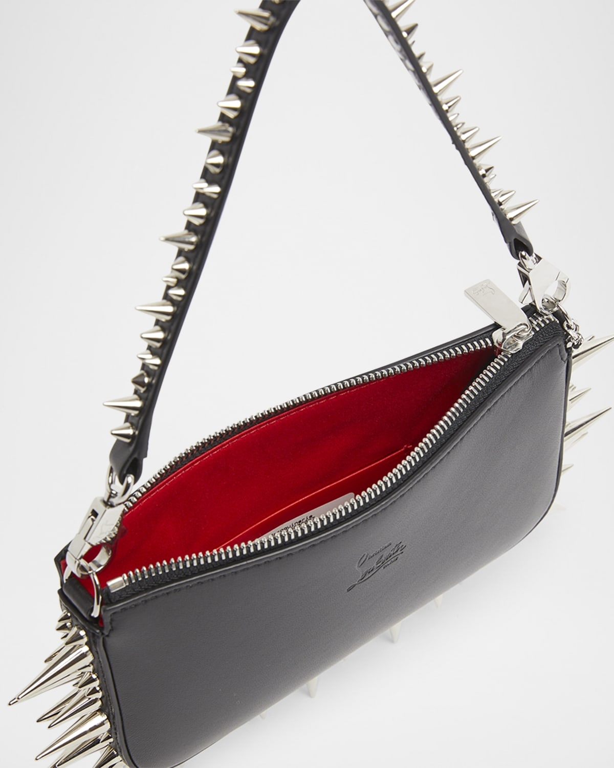 Loubila Mini Spike Leather Shoulder Bag - 3