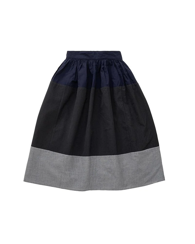 ELEVATION SKIRT SANTOME P.W. W NAVY - 1