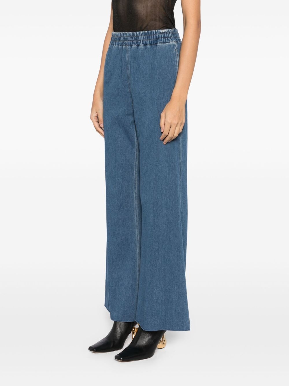 denim jersey pants - 3