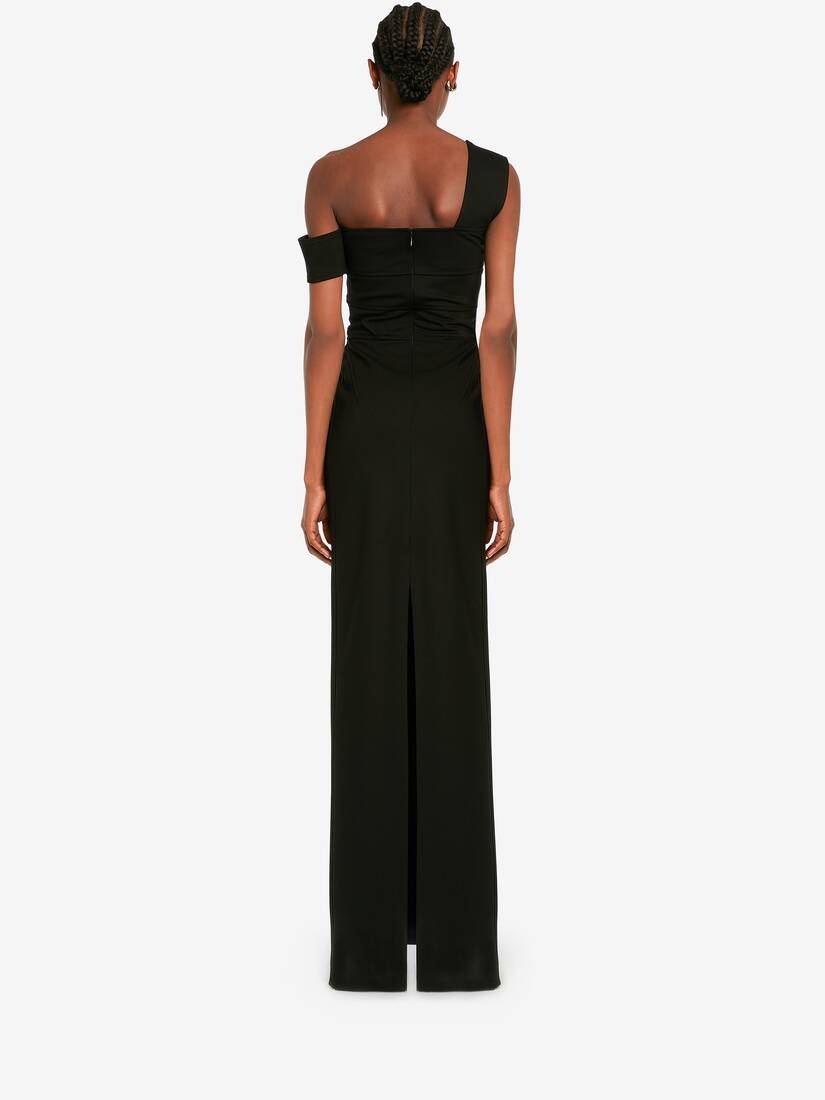 Women's Bandage Maxi Dress in Black - 4