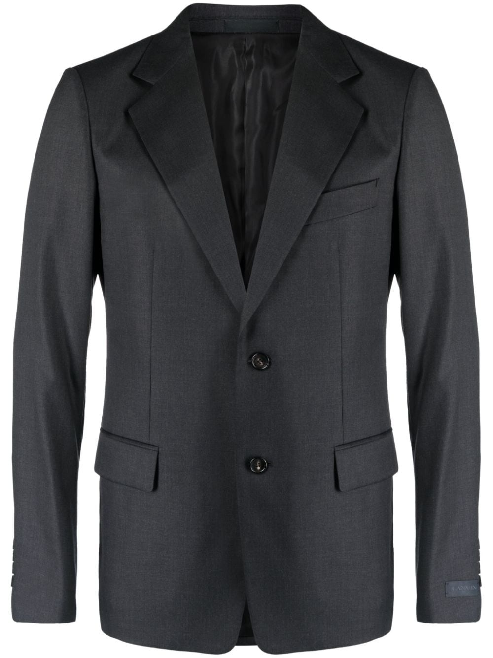 notched-lapel single-breast blazer - 1