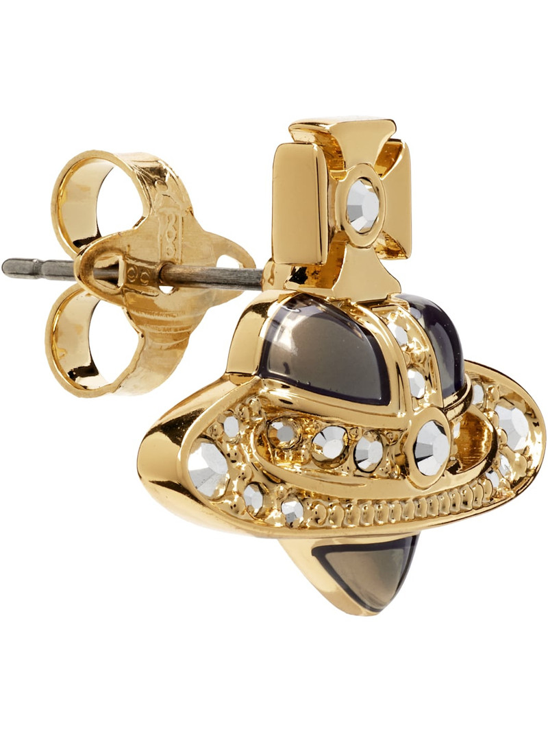 Vivienne Westwood Man Diamante Heart Stud Single Earring outlook