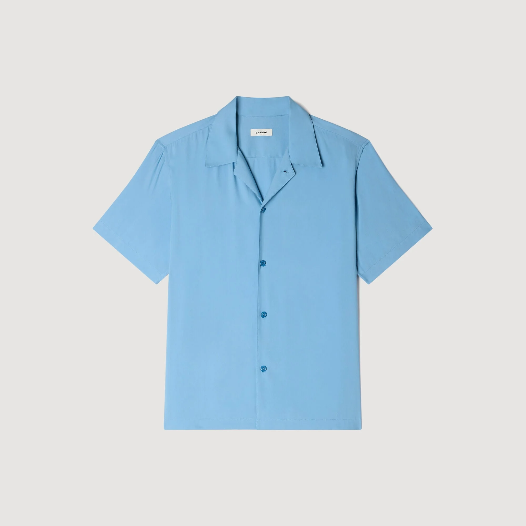 LOOSE-FIT SHARK COLLAR SHIRT - 1