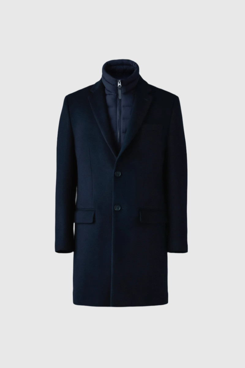SKAI-SLB 3-in-1 wool coat with removable down liner - 1