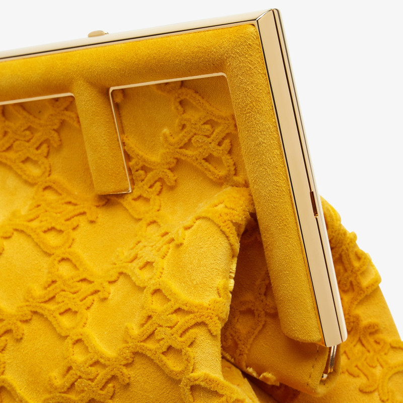Yellow suede bag 5