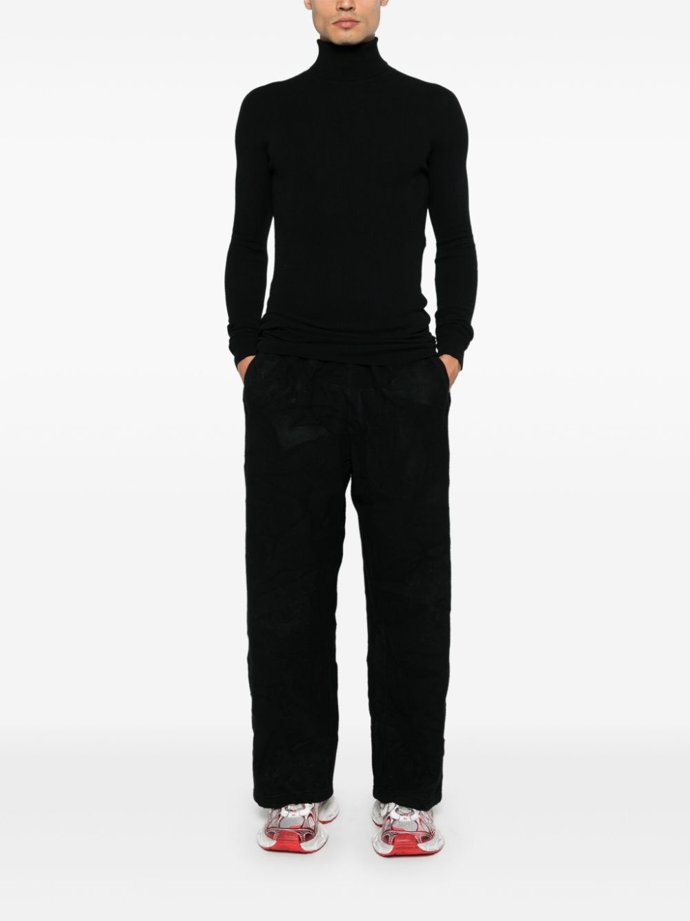 wide-leg track pants - 2