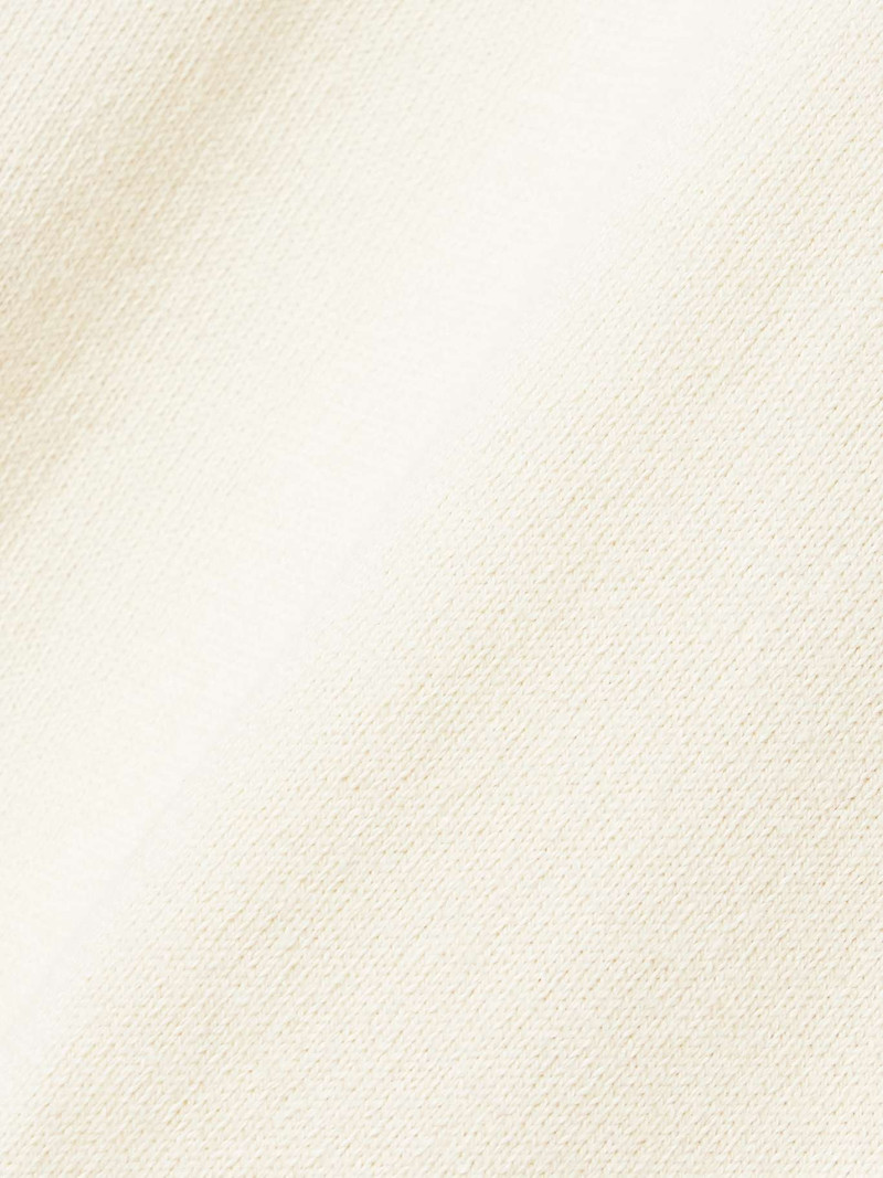 Oversized cotton and cashmere-blend sweater Cream 4