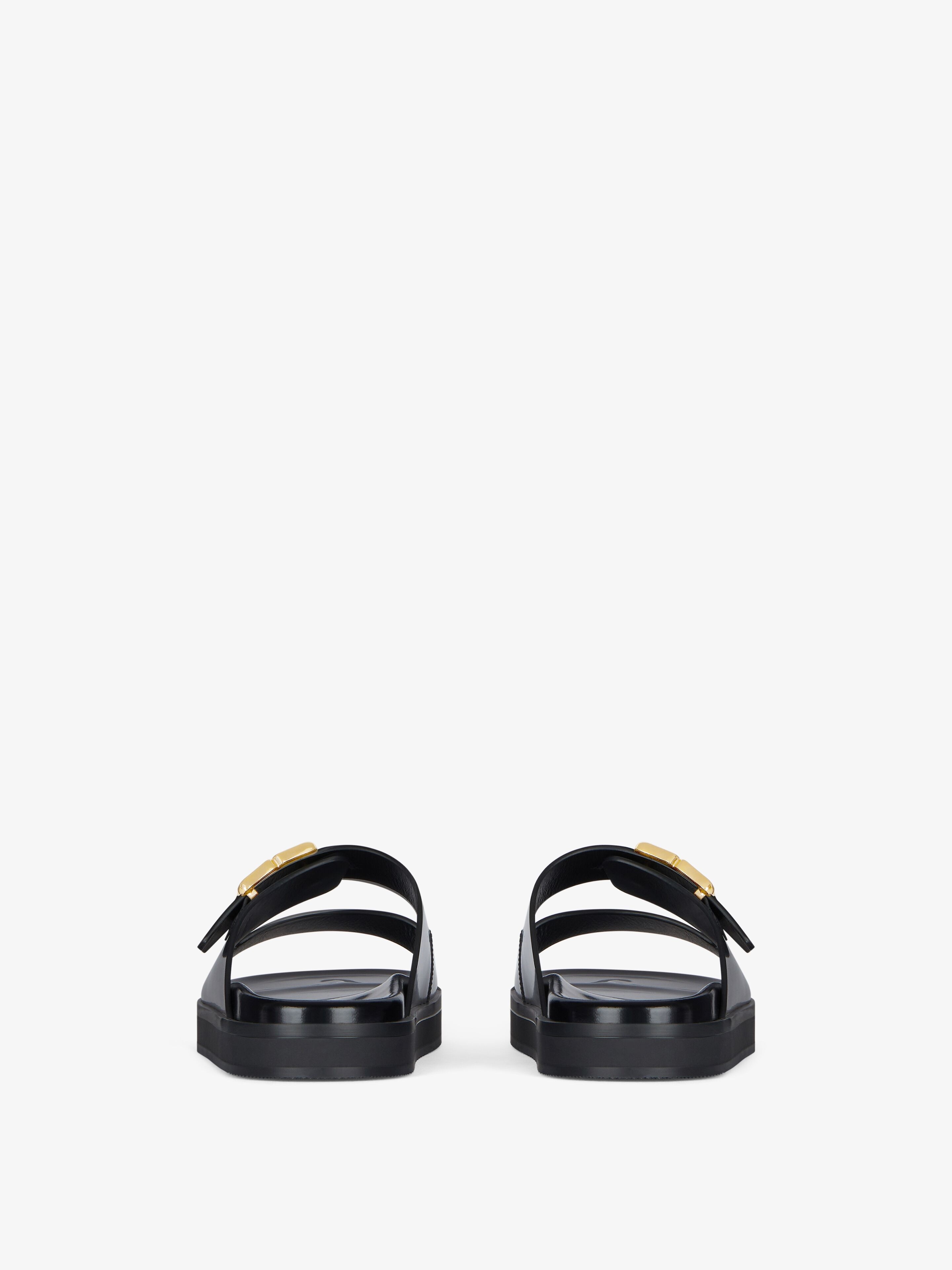 4G LIQUID FLAT MULES IN LEATHER - 4