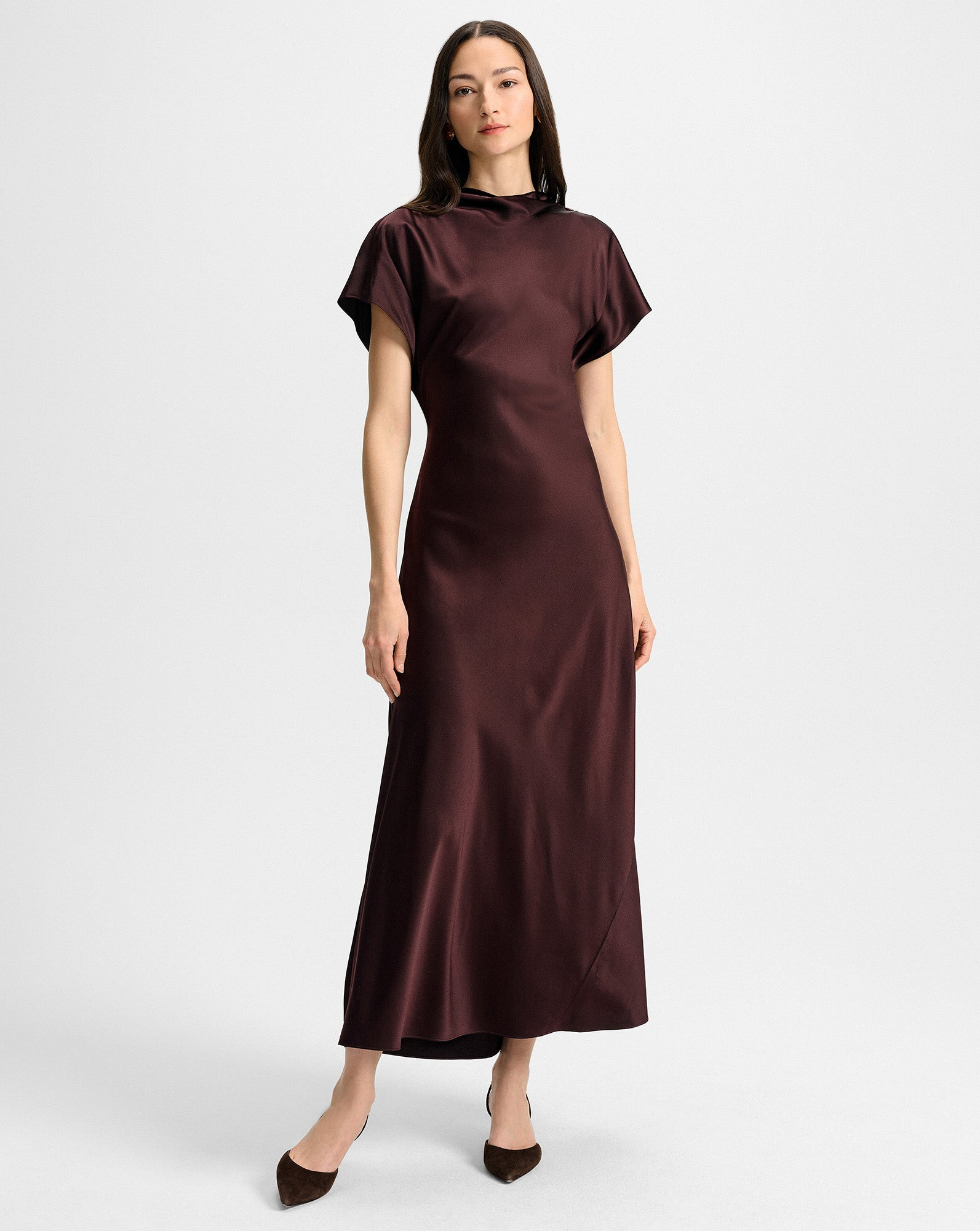 REDGRAVE SILK MIDI DRESS - 2