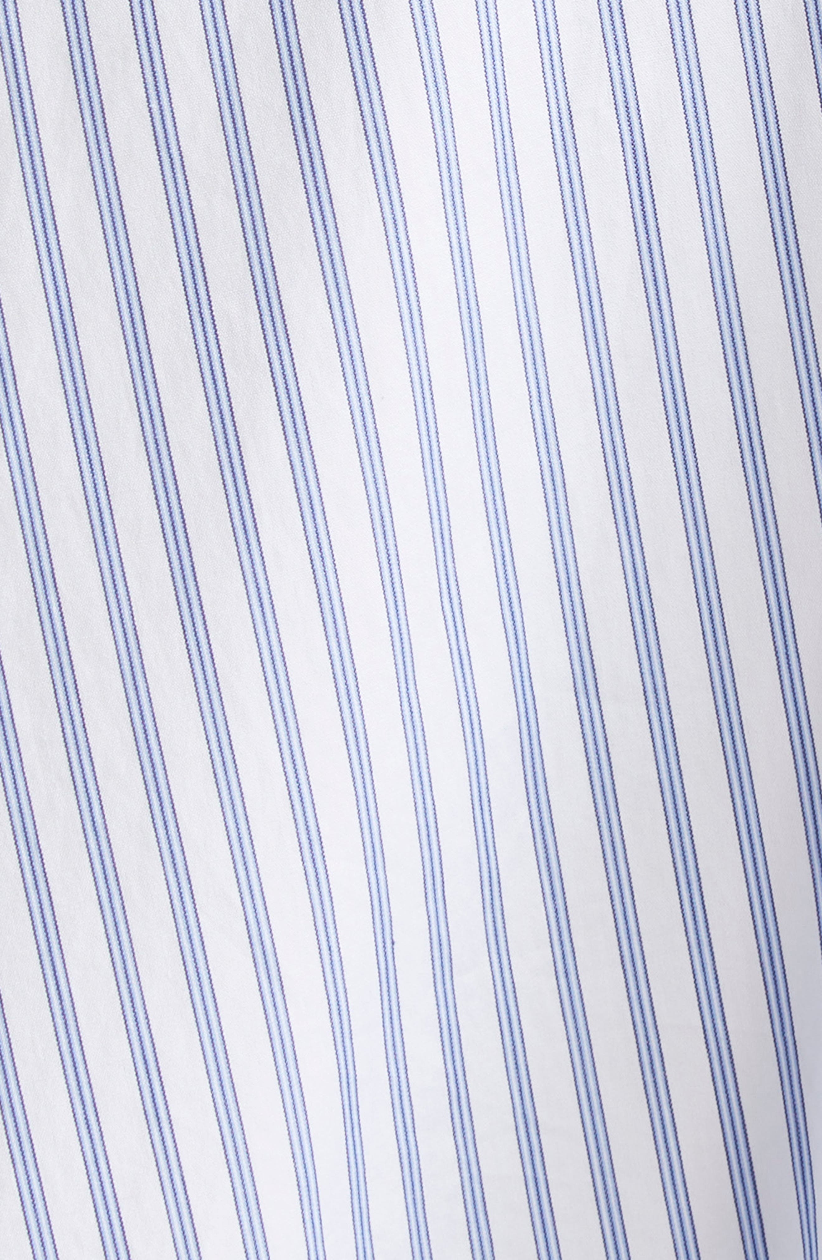 MONSE Cascade Stripe Cotton Poplin Dress in Blue Multi Stripe at Nordstrom - 6