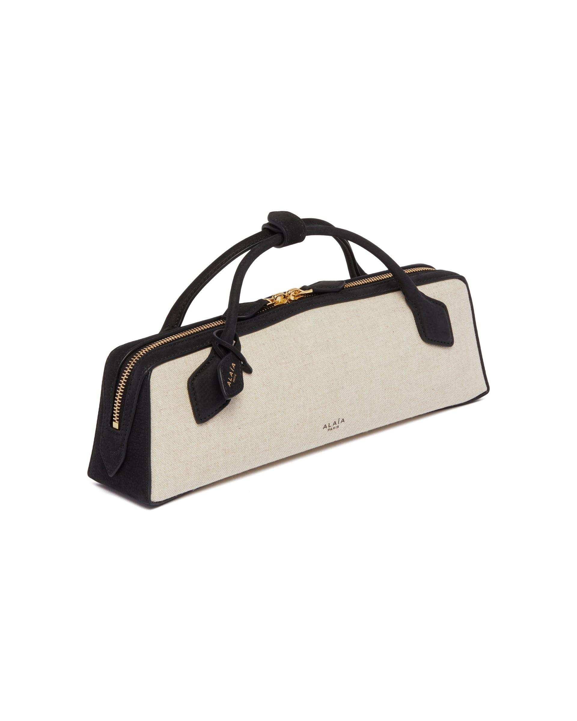 Beige and Black Le Teckel Clutch - 6