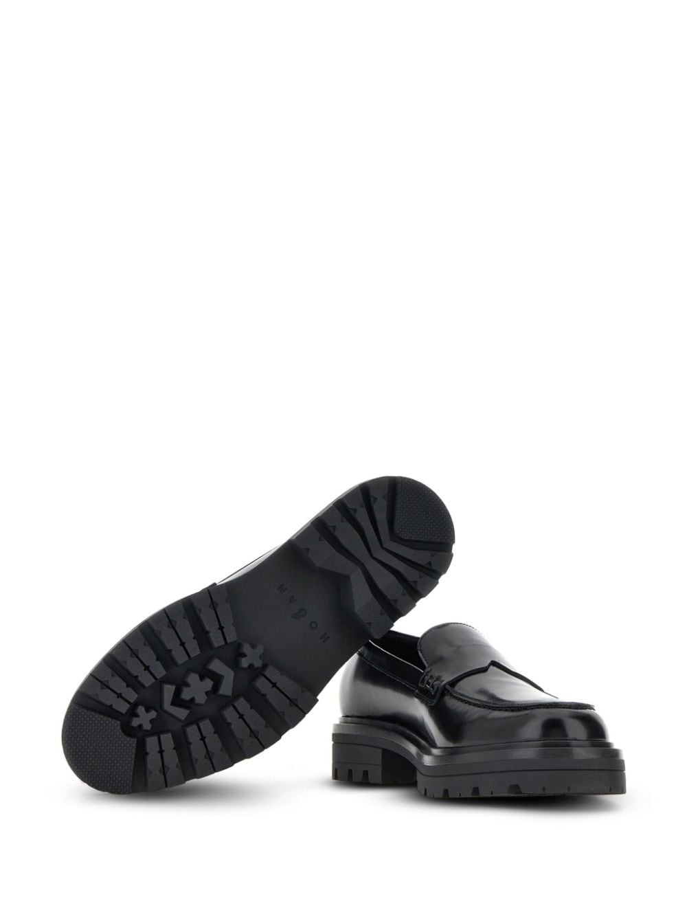 slip-on leather loafers - 4