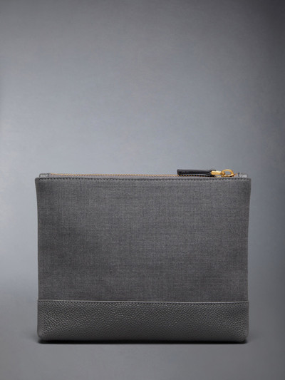 Thom Browne Wool 4-Bar Pouch outlook