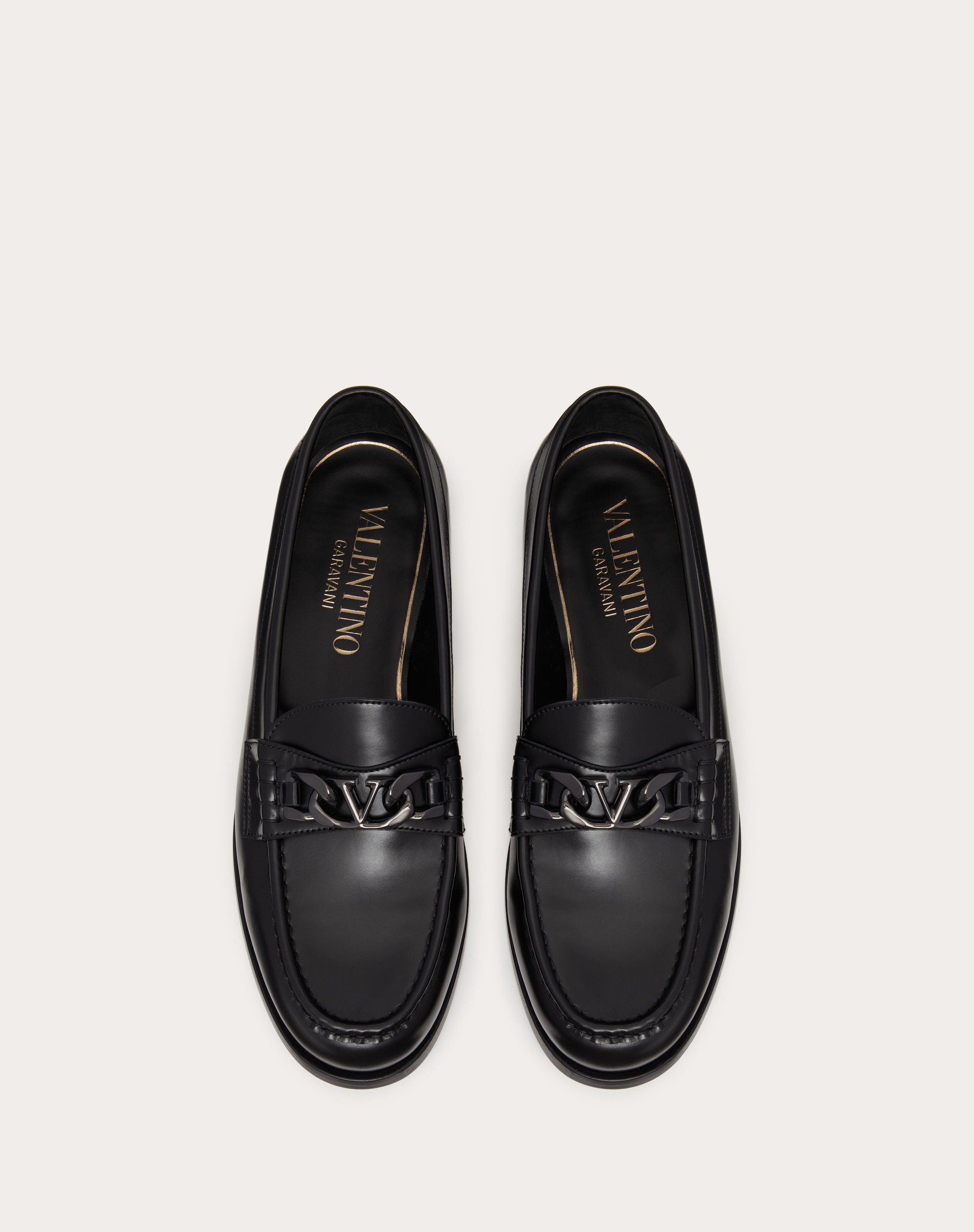 VLOGO CHAIN CALFSKIN LOAFER - 4