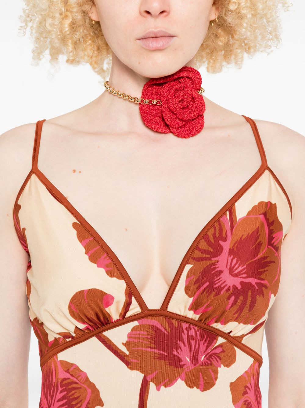 Sendero de Astromelias midi dress - 5