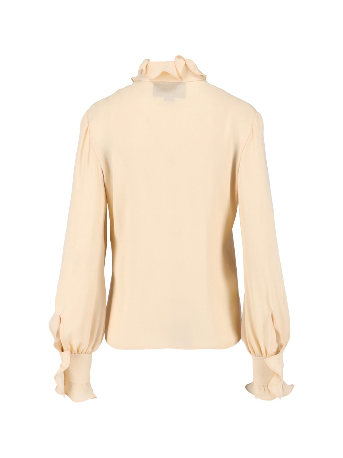 SILK SHIRT WITH RUFFLES - 2