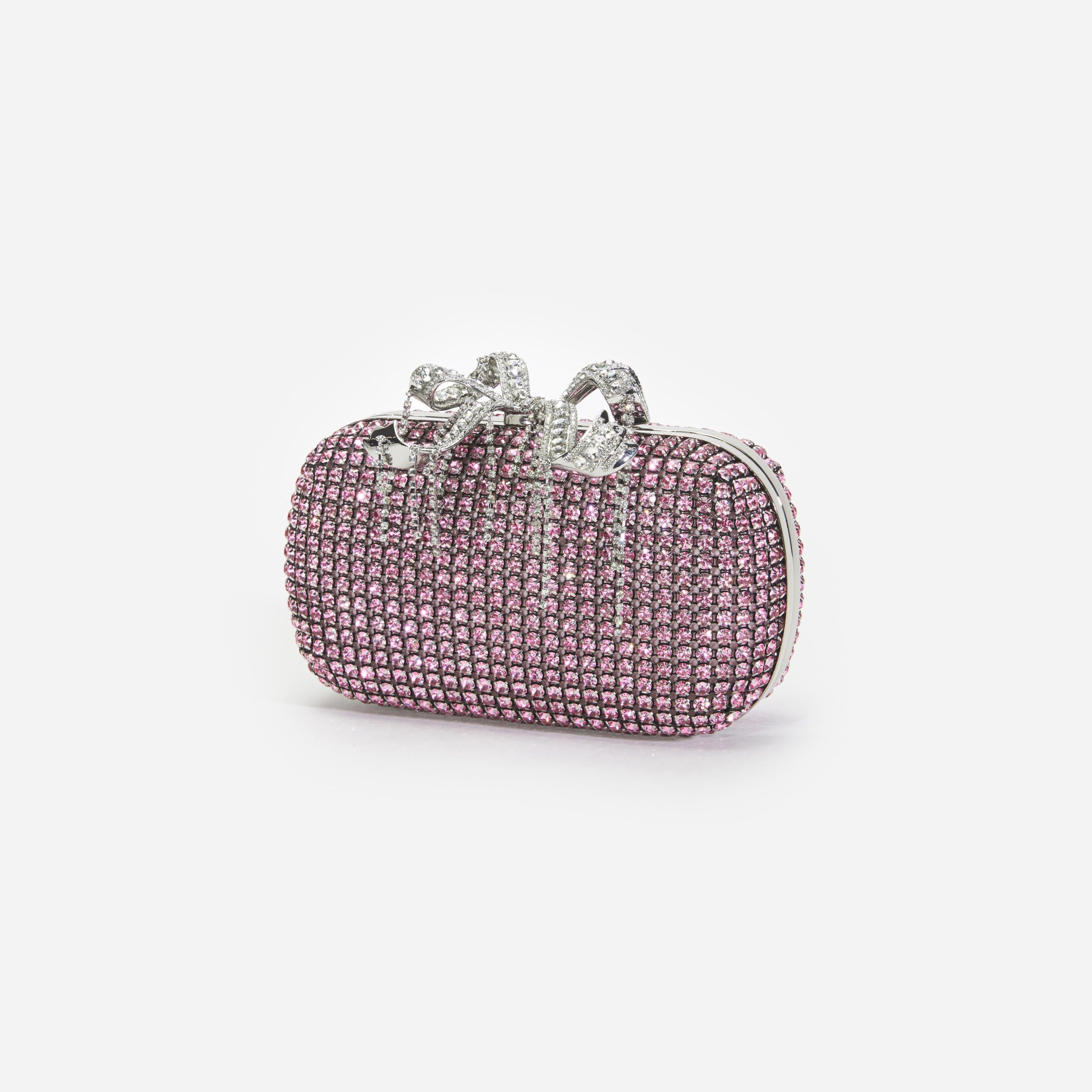Pink Chainmail Clutch Bag - 2