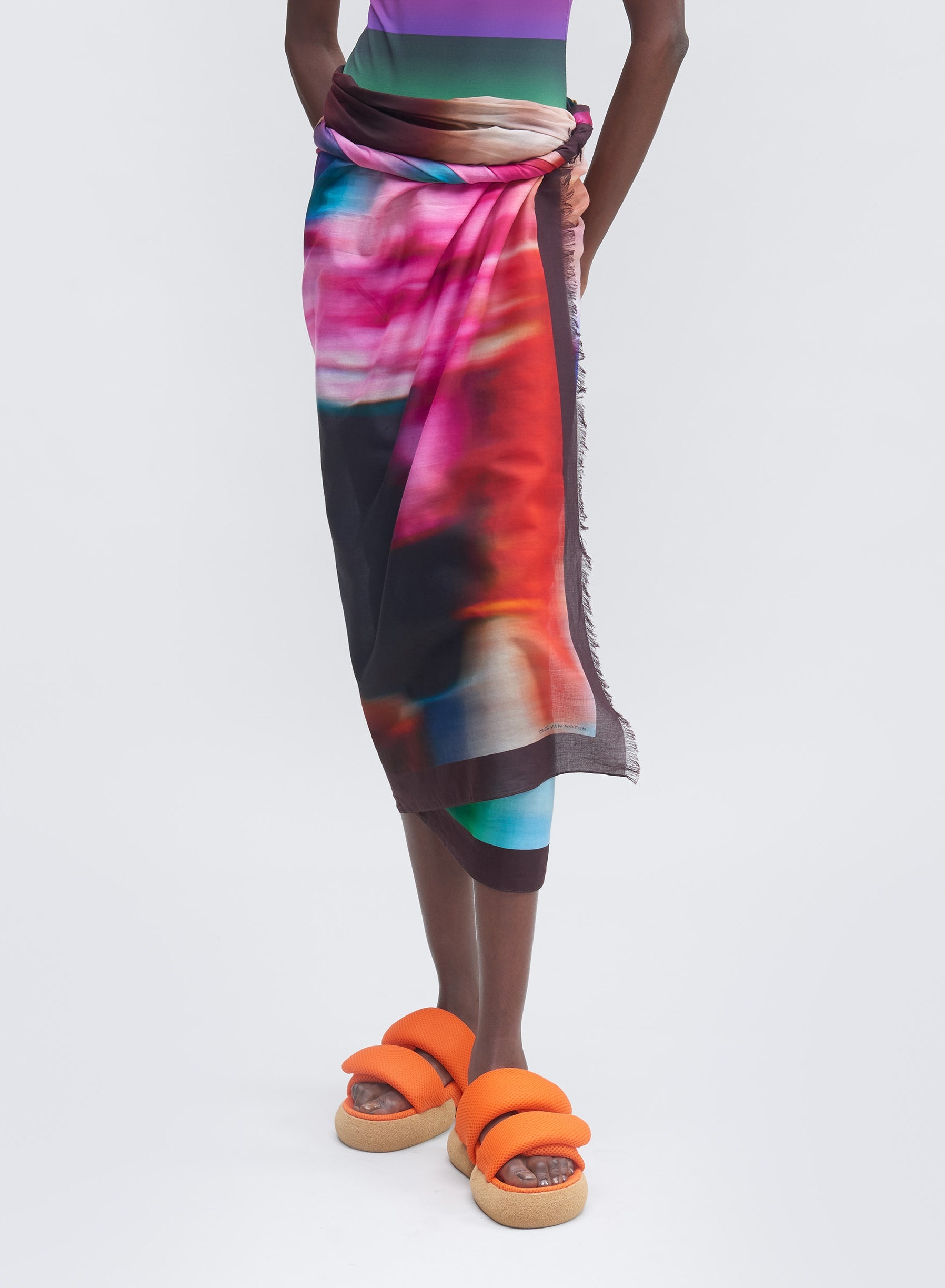 PRINTED PAREO SCARF 1