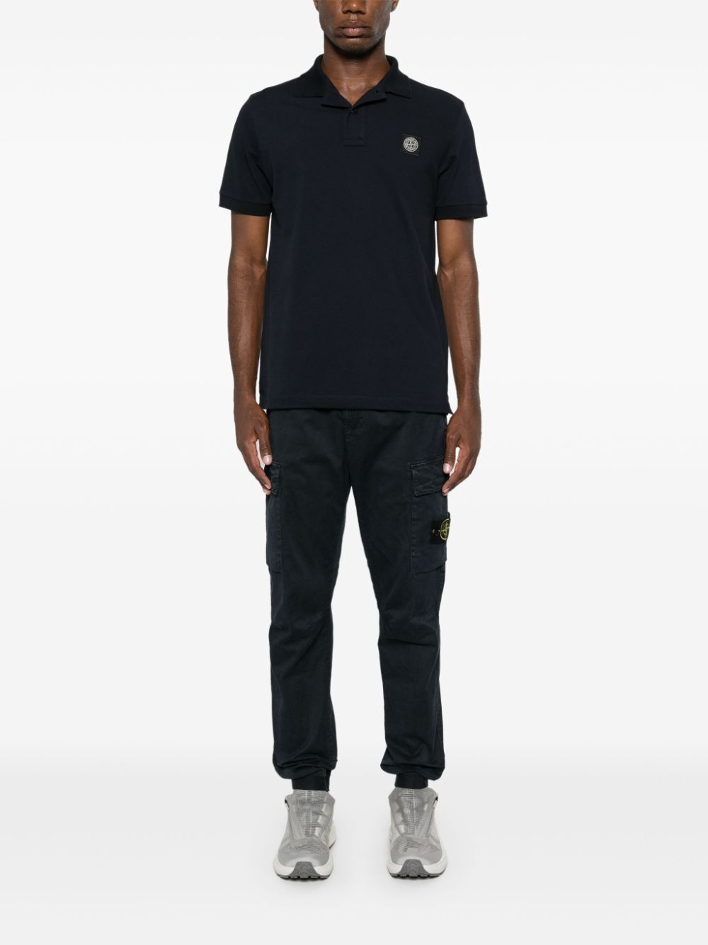 Stone Island Men Slim Fit Stretch Cotton Piqué Polo Shirt - 9