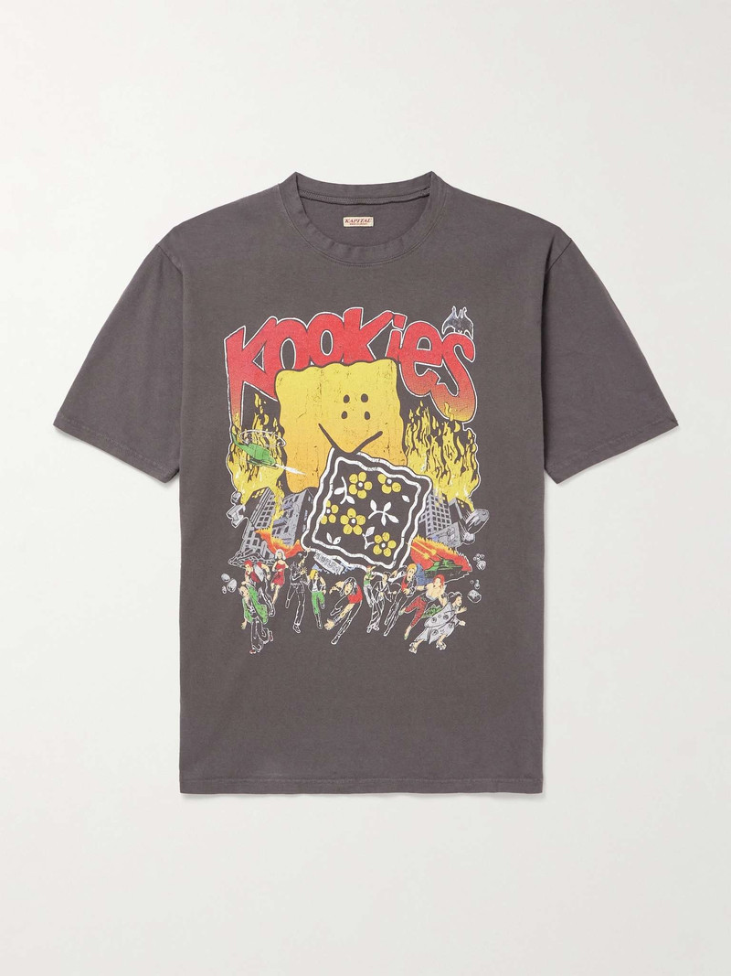 Buster Peckish Bowy Printed Cotton-Jersey T-Shirt 1