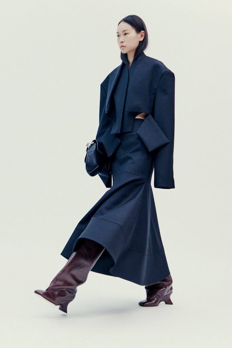 CROPPED JACKET WITH INSERT BLACK 2